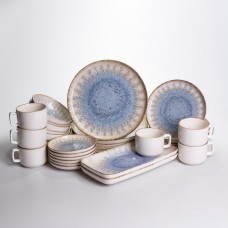 Столовый сервиз фарфоровый Lagoon 32 предмета на 6 персон Yiwu YS02-002