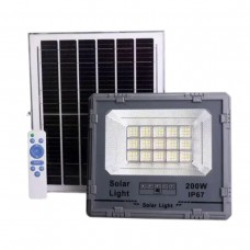 Уличный LED фонарь на солнечных батареях 37x30.8x7.5 см прожектор светодиодный уличный 480 LED 500 Вт с солнечной панелью HP-5-63