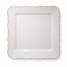 Тарелка сервировочная фарфоровая 25*25 см квадратная HP-HK-32