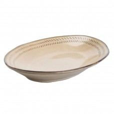 Блюдо сервировочное овальное керамическое 29х19 см бежевое HP23381