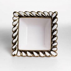 Тарелка глубокая фарфоровая Tiffany квадратная 15х15х7 см ML2007