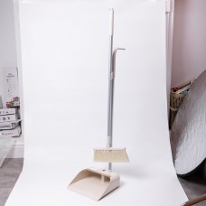 Набор веник и совок на длинной ручке для пола 25×24×100 (см) щетка веник для уборки Бежевый HP-45-15BE Набор веник и совок на длинной ручке для пола 25×24×100 (см) щетка веник для уборки Бежевый HP-45-15BE