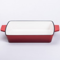 Форма для запекания чугунная 3 л, красный Yiwu HP-FLG-16 RED