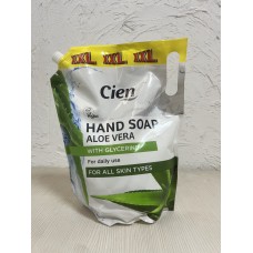 Жидкое мыло Cien XXL Aloe Vera 1.5 л, с экстрактом алоэ вера, увлажняющее мыло для рук, экономичная семейная упаковка