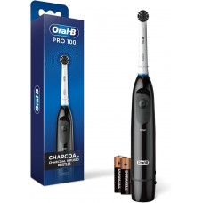 Щетка зубная емктерическая со сменной насадкой Oral-B Power 100 Charcoal, Battery Powered Toothbrush, Black